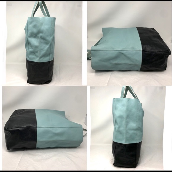 Céline Vertical 2-Tone Blue BiCabas Tote - Picture 7 of 11